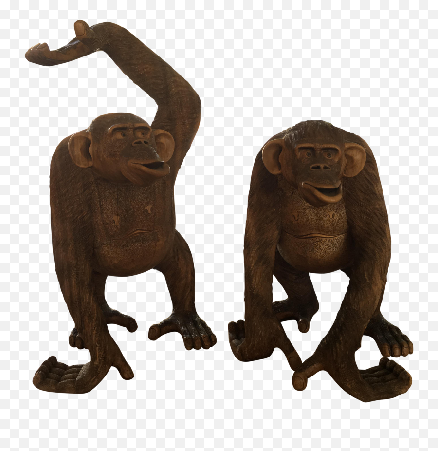 Collection Of Free Chimpanzee Drawing Download - Statue Monkey Png,Chimp Png