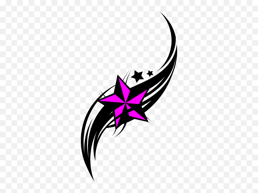 Star Clip Art - Tattoo Star Tribal Png,Tribales Png
