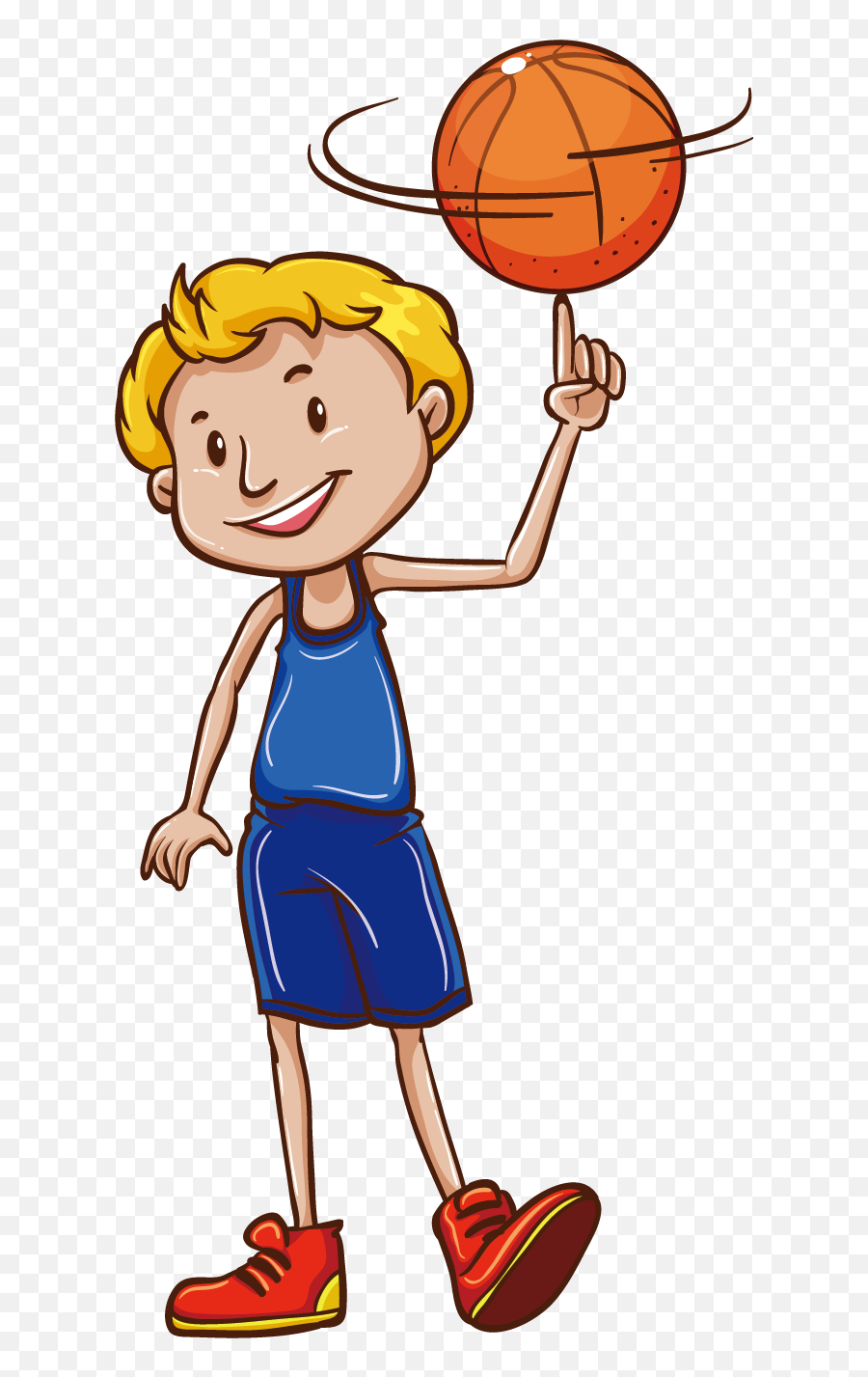 Download Balloon Clipart Basketball - Transparent Background Basketball Players Clipart Png,Cartoon Basketball Png