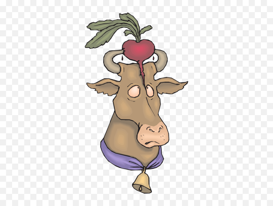 Cow With Radish Png Svg Clip Art For - Cattle,Radish Png