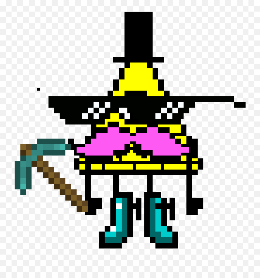 Pixel Art Bill Cipher Transparent - Pixel Art Bill Cypher Png,Bill Cipher Transparent