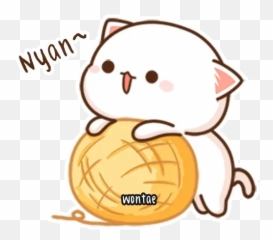 Mochi Peach Cat Whatsapp Stickers - Stickers Cloud Mochi Mochi Peach Cat Gif Png,Mochi Png