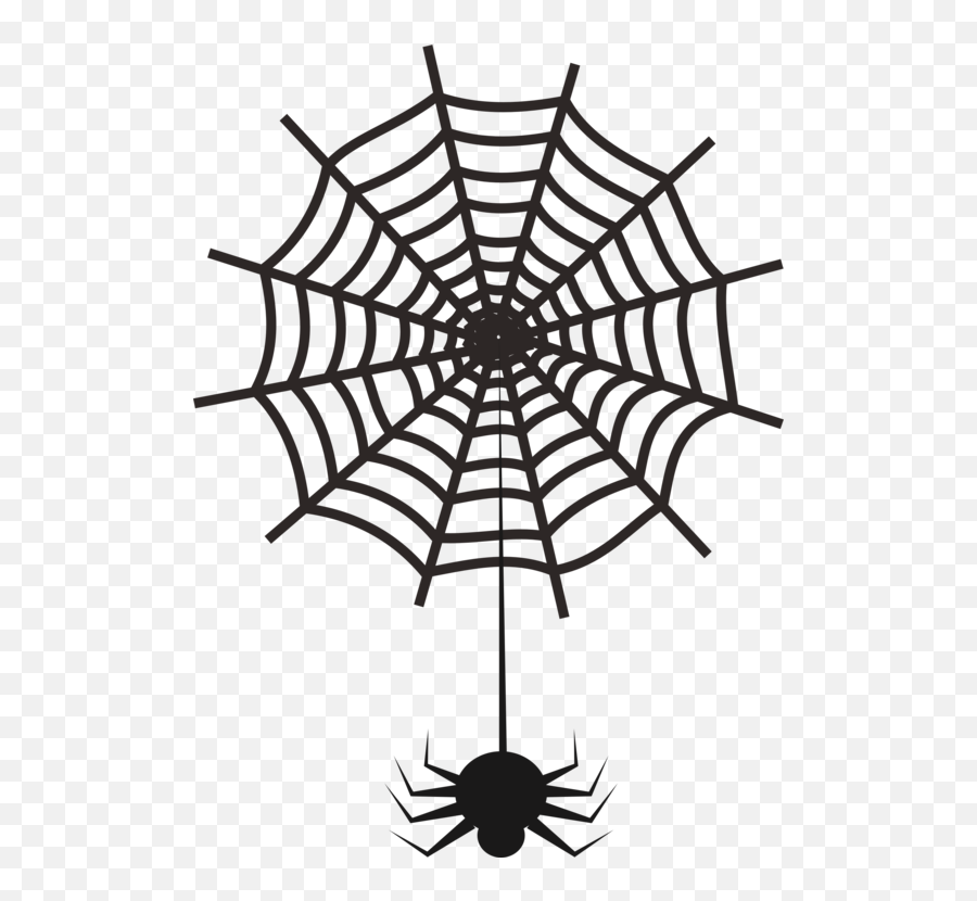 Line Artspider Websymmetry Png Clipart - Royalty Free Svg Spider And Web Clipart,Spider Web Clipart Png