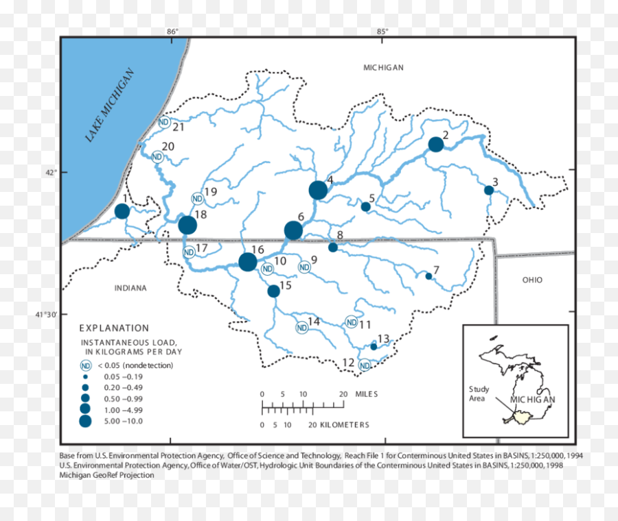 Instantaneous Loads Of Atrazine In Stream Water The St - Atlas Png,Water Stream Png