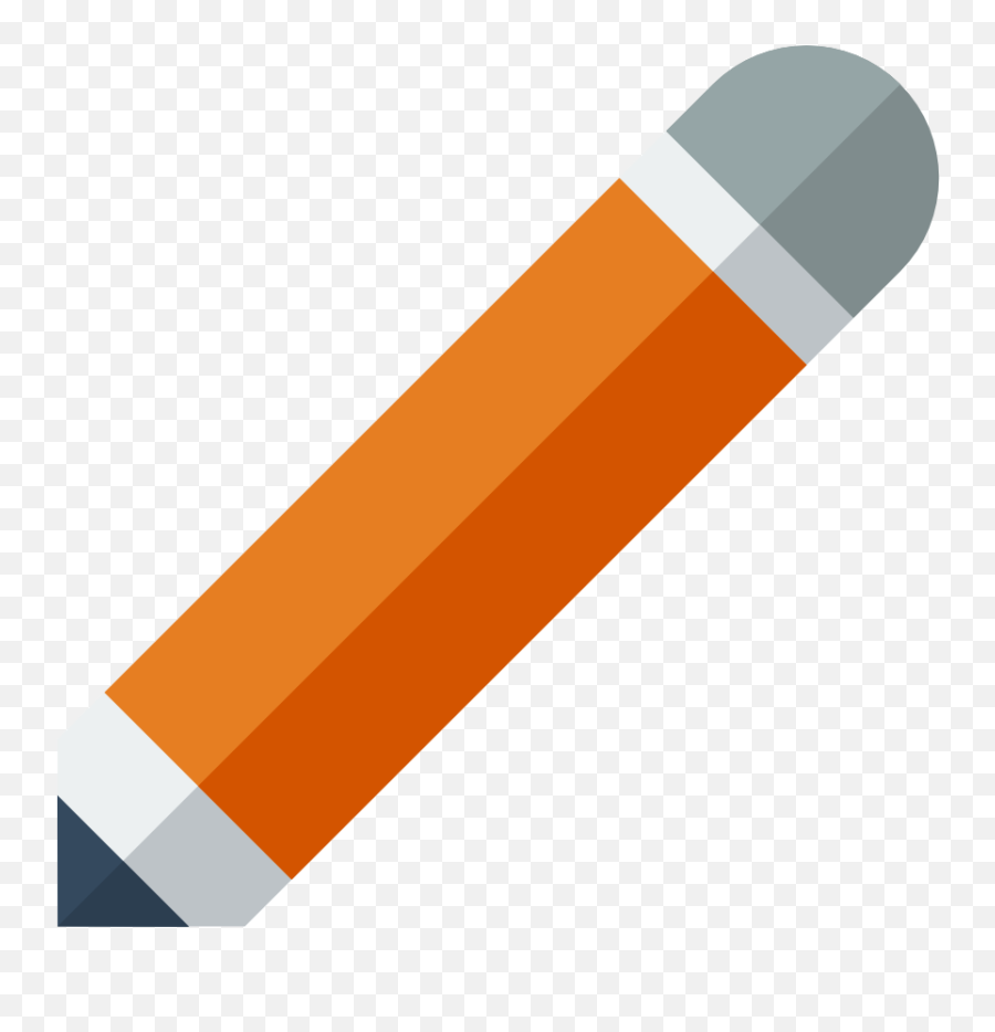 Pencil Icon - Flat Pencil Icon Png,Crayon Png