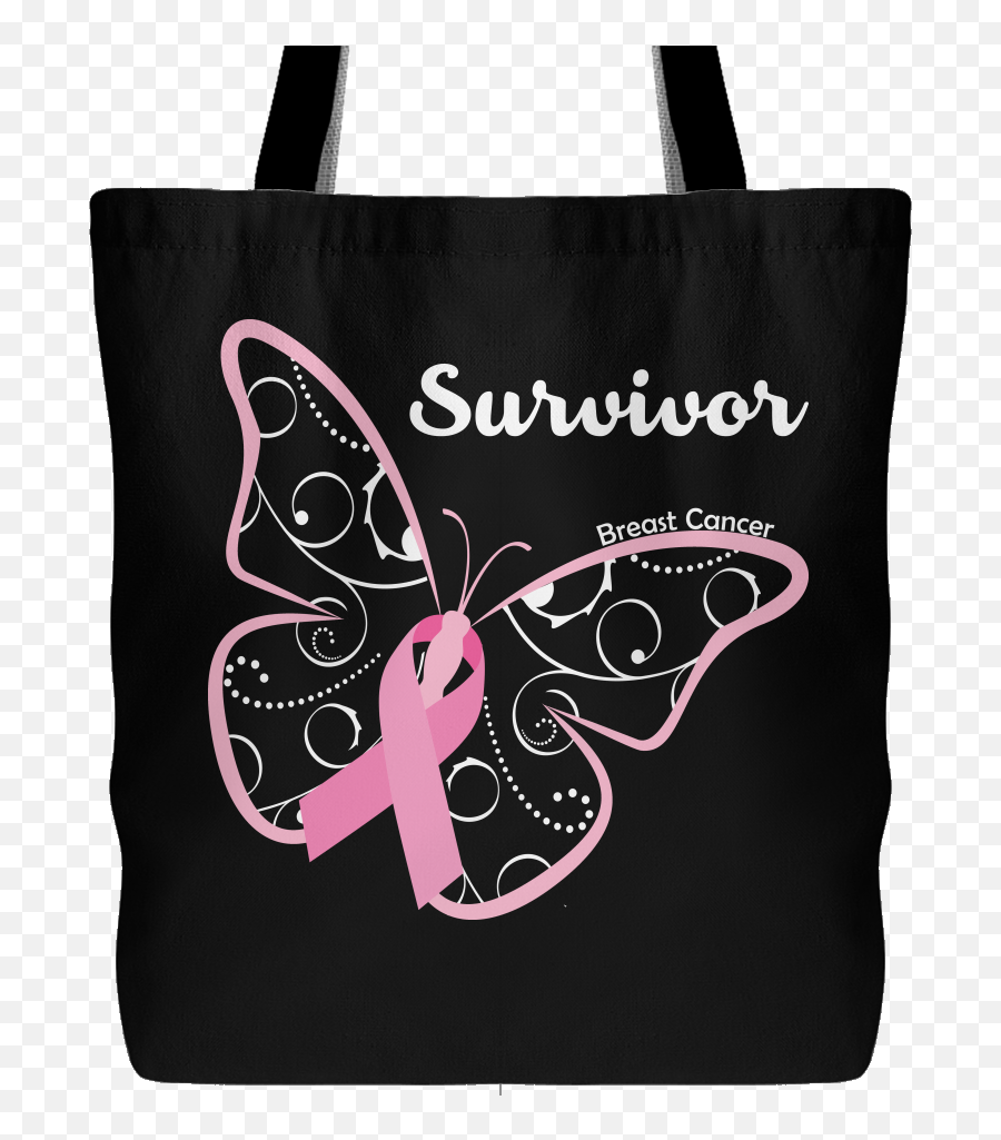 Breast Cancer Survivor Butterfly Bag - Tote Bag Png,Breast Cancer Png