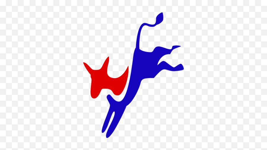 Democratic Party States - Democrat Donkey Kicking Republican Elephant Png,Democrat Symbol Png