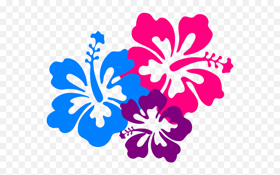 Hawaiian Flowers Clip Art Free Clipart - Luau Flowers Clip Art Png,Flowers Clipart Png