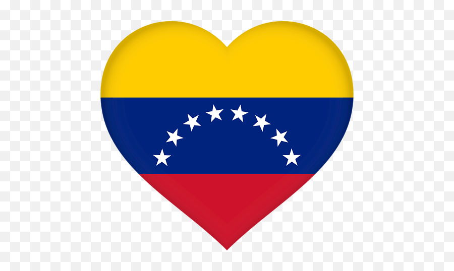 Flag Of Venezuela Heart Greeting Card - Us Vs Russia Venezuela Png,Venezuela Flag Png