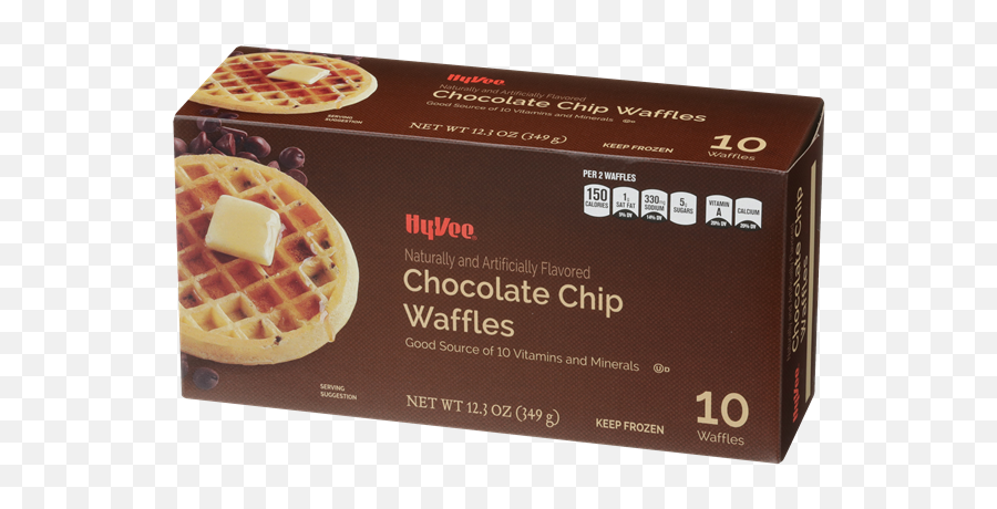 Hy - Vee Chocolate Chip Waffles 10ct Hyvee Aisles Online Png,Waffle Transparent