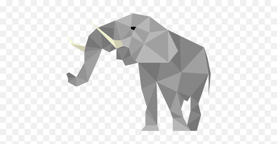 Elephant Low Poly - Transparent Png U0026 Svg Vector File Elefante Origami Png,Elephant Transparent Background