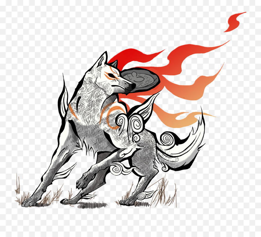 Download Feral Okami - Transparent Okami Png,Okami Png