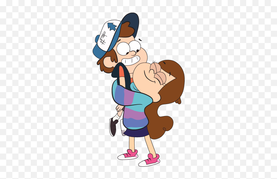 Gravity Falls Mabel Y Dipper Png - Gravity Falls Dipper And Mabel Hug,Dipper Pines Png