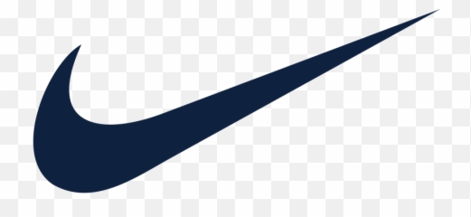 nike logo in blue