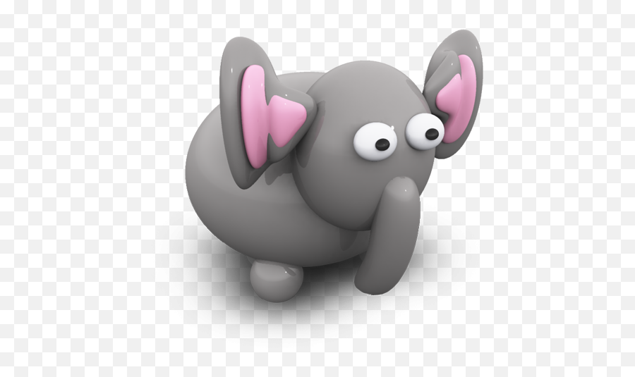 Cute Elephant Icon Png Clipart Image - Png 3d Cartoon Elephant,Elephant Icon