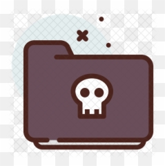 Folder Skull Icon - Microsoft png