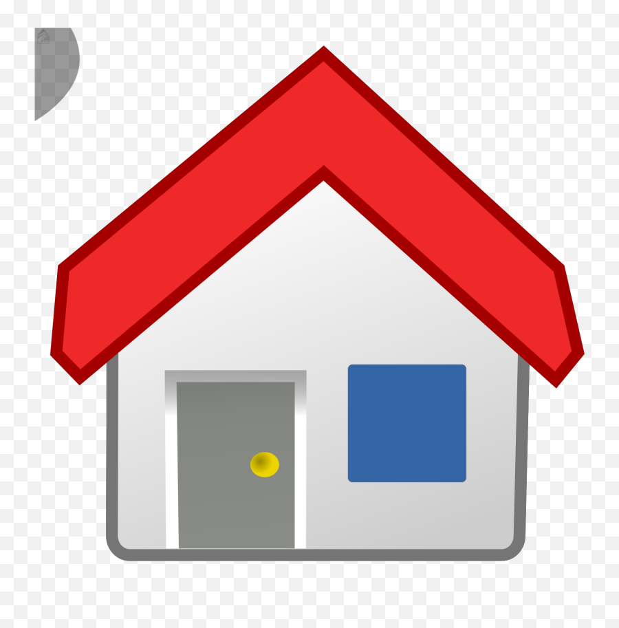 Red Roofed Home Icon Svg Vector - House Png,Home Icon File