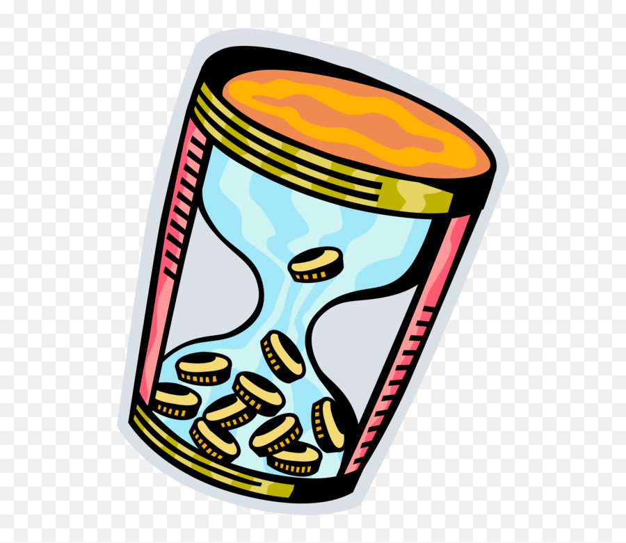 Hourglass Transparent Png Image - Time Is Money Idiom,Hourglass Money Icon