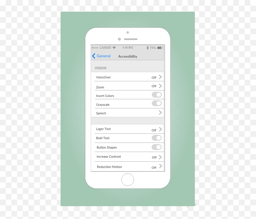 Iphone Mockup Templates To Design Applications - Ios Settings Screen Design Png,Iphone Png Template