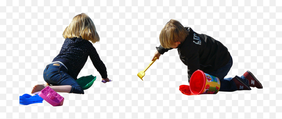 Child Playing Png Picture - Children Playing Sand Png,Kids Playing Png