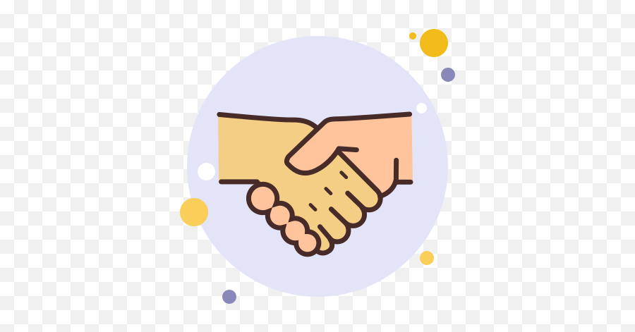 Handshake Icon In Circle Bubbles Style - Wound Icon Png,Handshake Icon Transparent