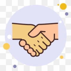 Handshake Icon In Circle Bubbles Style - Wound Icon Png