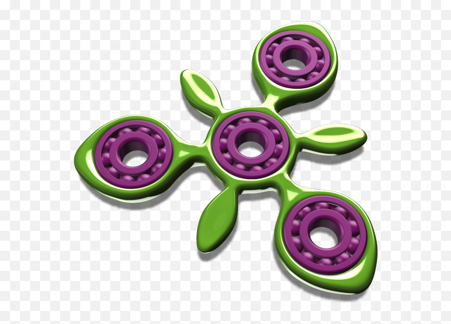 Plant Fidget Spinner - A 3d Model By Alica Ševíková Png,Fidget Spinner Png