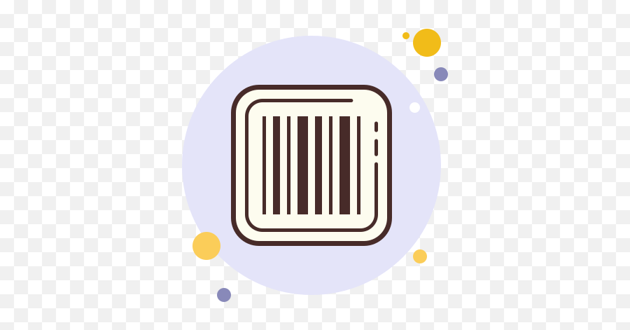 Barcode Icon In Circle Bubbles Style - Language Png,Pink Book Icon Tiny