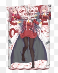 Darling The Franxx Zero Two - Anime 4pc Duvet Bedding Set Japanese From Cover Full png