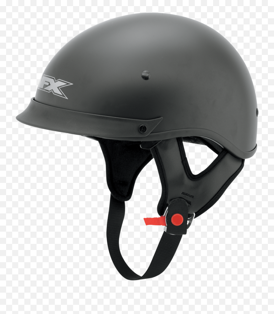 Afx Fx72 Flat Large Black Motorcycle Riding Half Helmet - Afx Helmet Png,Icon Parahuman Helmet