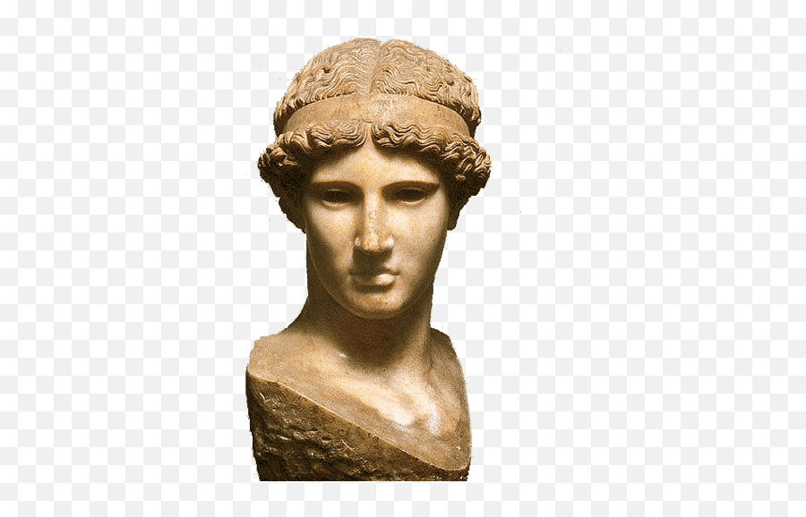 Antique Bust Transparent Png - Athena Lemnia,Sculpture Png