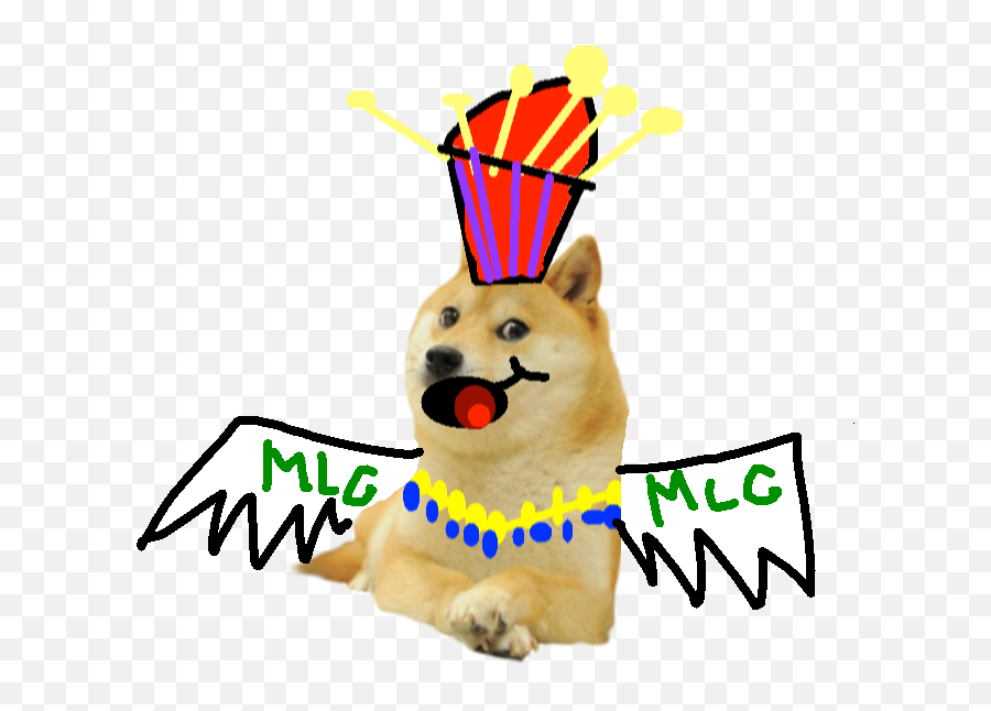 Fliing King Doge - Doge Meme Transparent Png,Doge Transparent Background