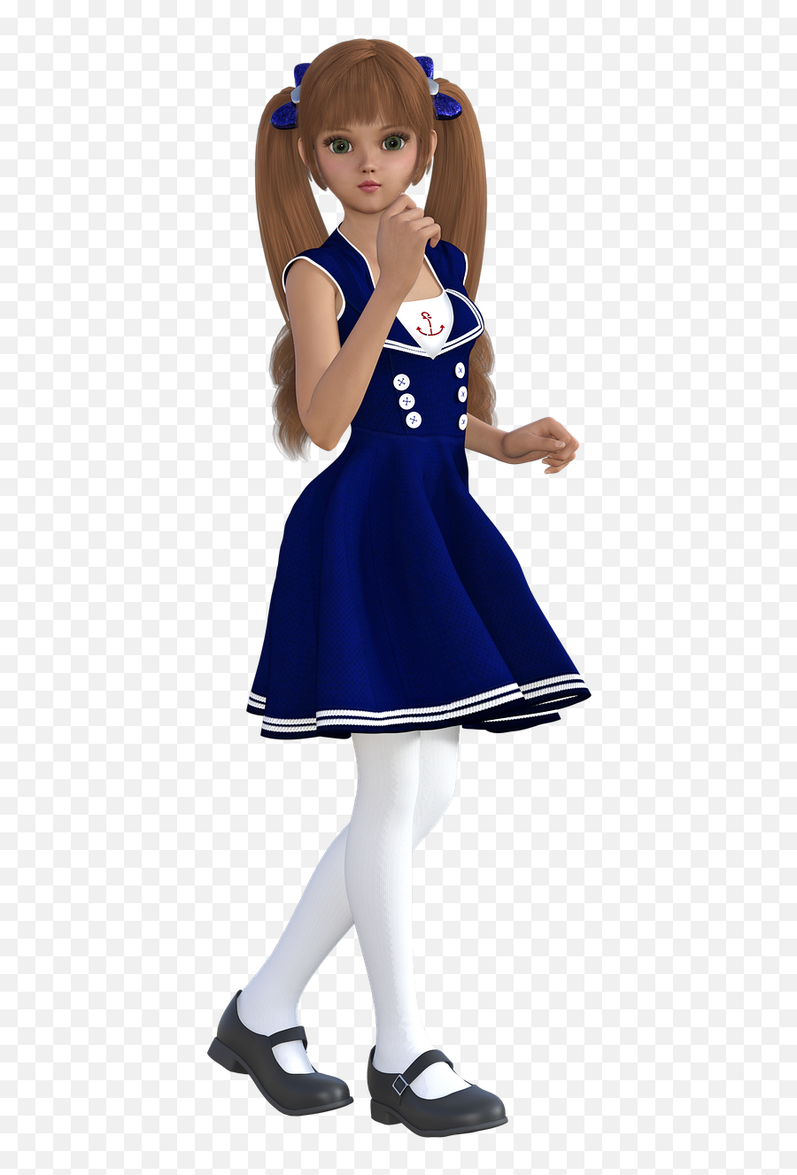 Girl Png Female 3d Model - Free Image On Pixabay 3d Anime Girl Png,Anime Png