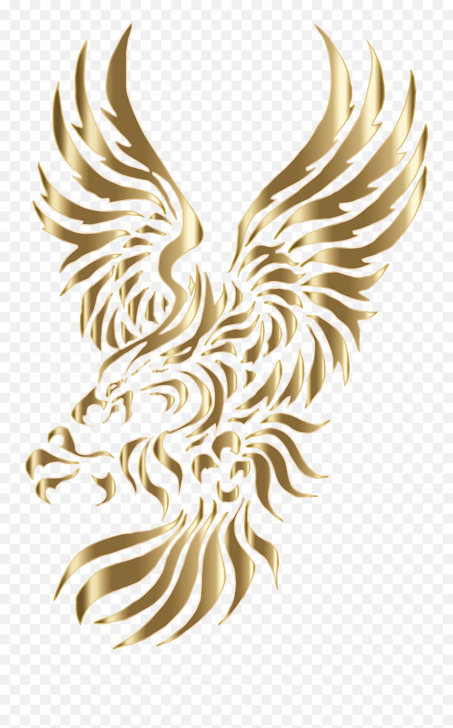 Logo Background Png Clipart Golden Eagle - Tribal Eagle Tattoo Designs,Eagle Logo Transparent