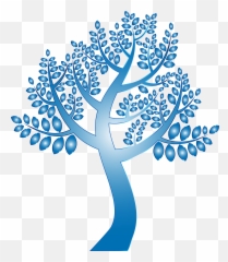 Download Hd This Free Icons Png Design Of Simple Prismatic - Blue Tree No Background
