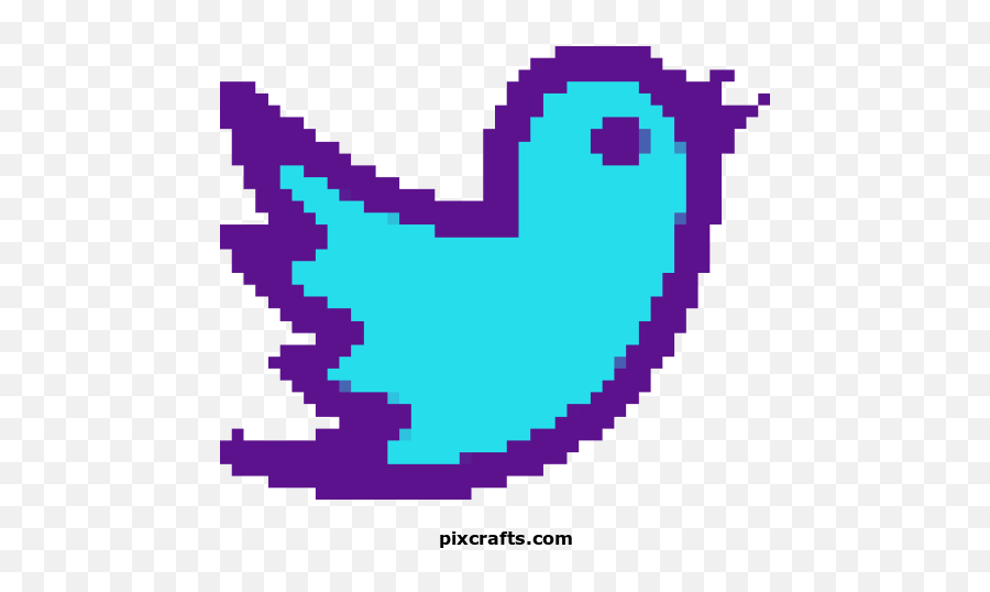 Bird - Printable Pixel Art Apple Logo Pixel Art Png,Twitter Bird Png