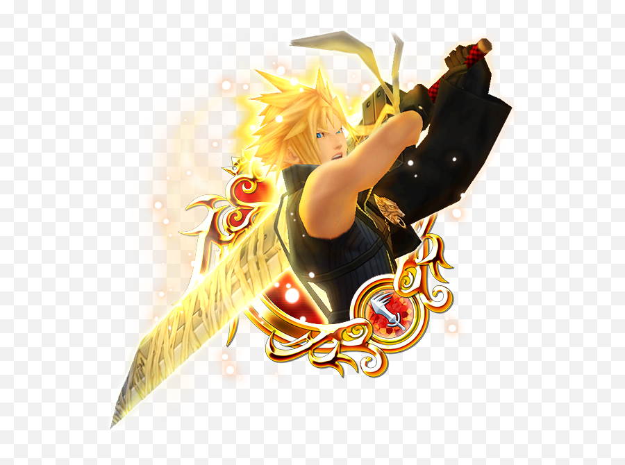 Download Kh Ii Cloud Ex - Kingdom Hearts 3 Png Png Image Kingdom Hearts Union X Cloud,Kingdom Hearts 3 Png