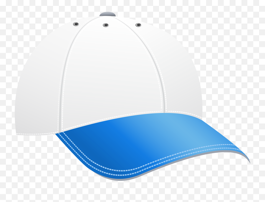 Black And White Cartoon Baseball Cap - Baseball Cap Png,Police Hat Transparent