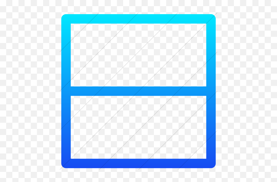 Iconsetc Simple Ios Blue Gradient Layouts Outline 2 Rows Icon - Statistical Graphics Png,Square Outline Png