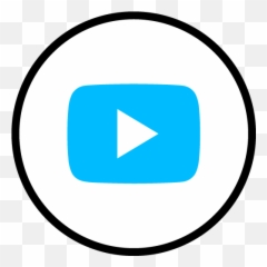 Blue Youtube Icon - Round png