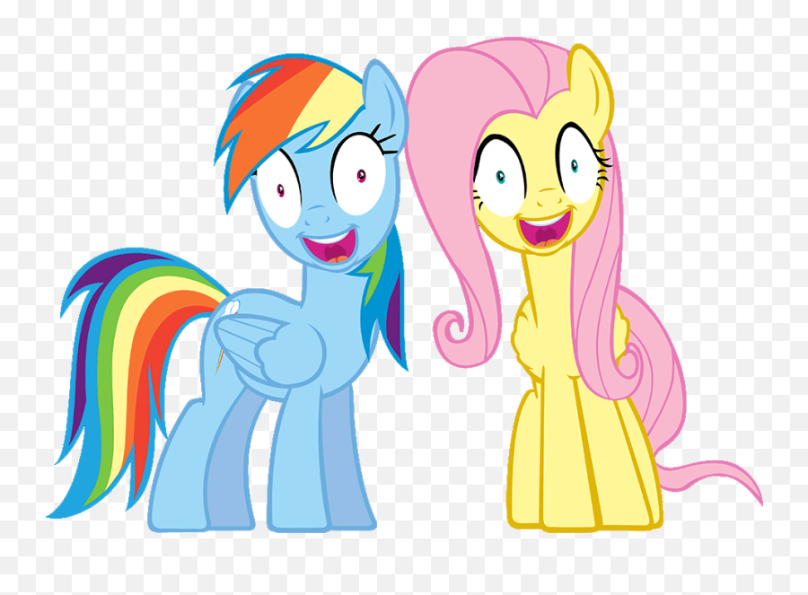Me Gusta - Rainbow Dash And Fluttershy Creepy Full Size Rainbow Dash And Fluttershy Creepy Png,Me Gusta Png