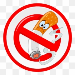 Quit Smoking - Cartoon No Sign Full Size PNG