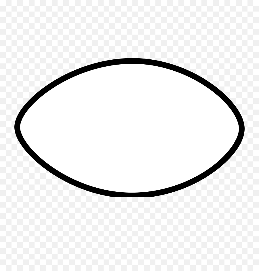 Plain Football Outline Clip Art - Vector Clip Circle Png,Football Clip Art Png