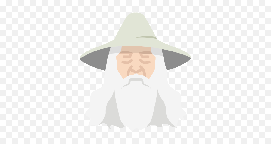 Gandalf Lord Of The Ring Old Man - Gandalf Icon Png,Wizard Beard Png