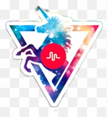 Unicorn In A Triangle Hd Png Download - Unicorn Png Galaxy,Musical Ly Png