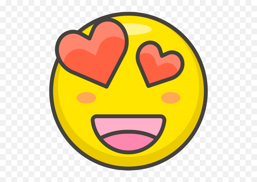 Smiling Face With Heart Eyes Emoji - Face Heart Eyes Emoji Png,Eyes Emoji Png