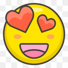 Smiling Face With Heart Eyes Emoji - png