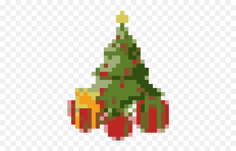 Holiday Edition - Transparent Christmas Tree Pixel Art Png,Pixel Art Png