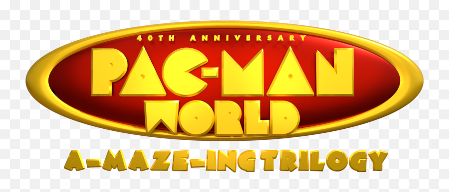 Pac - Man World Amazeing Trilogy Gamingleaksandrumours Pac Man World 40th Anniversary Png,Pacman Logo Png