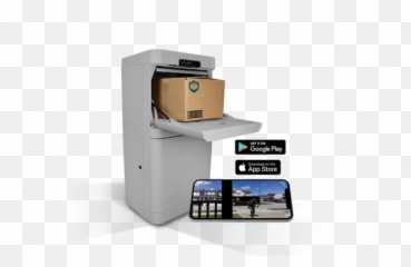 Dpg37g Parcel Guard The Smart Mailbox Grey En - US png